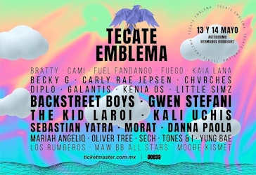 Tecate Emblema anuncia fechas y lineup para el 2022