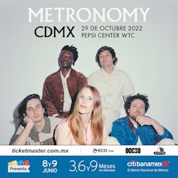 Metronomy regresa a CDMX