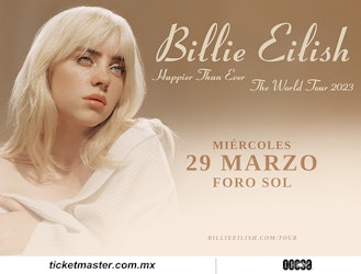 Billie Eilish anuncia fechas en México de “Happier Than Ever, The World Tour”