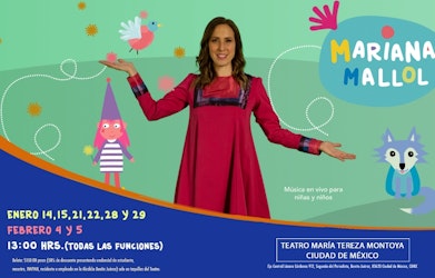 Mariana Mallol te invita a disfrutar de su show musical infantil