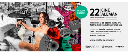 Ximena Sariñana musicalizará en vivo la película inaugural de la 22 Semana de Cine Alemán: "Berlín, sinfonía de una gran ciudad"