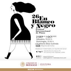 La edición 26 del Festival Internacional de Piano En Blanco y Negro reunirá cuatro siglos de música