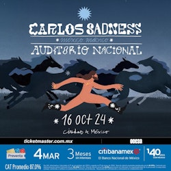 Carlos Sadness por primera vez en el Auditorio Nacional