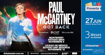 Paul McCartney anuncia su regreso a México