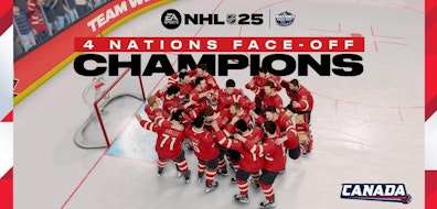 EA SPORTS NHL 25 predice que Canadá le ganará a EE.UU. en el campeonato 4 Nations Face-Off de la NHL en el tiempo suplementario