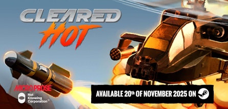 El nostálgico shooter de helicópteros "Cleared Hot" llega el 20 de noviembre