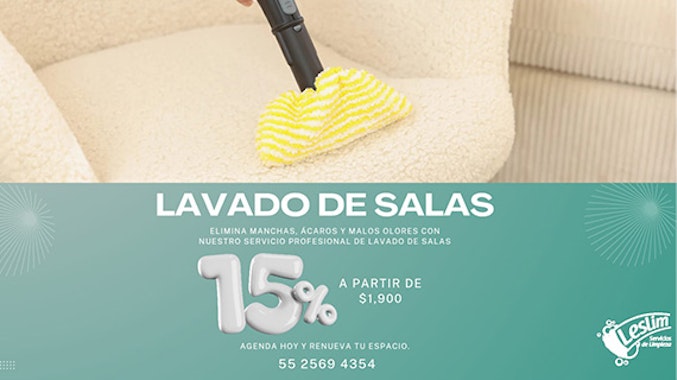 LESLIM - 15% de descuento en Lavado de Salas