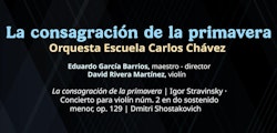 La Orquesta Escuela Carlos Chávez interpretará "La consagración de la primavera" en Los Pinos y el Cenart