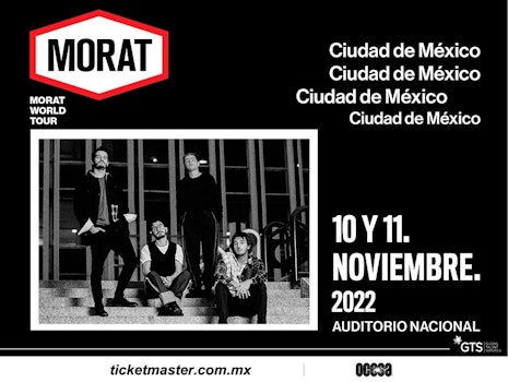 Morat ofrecerá dos energéticos shows en la CDMX