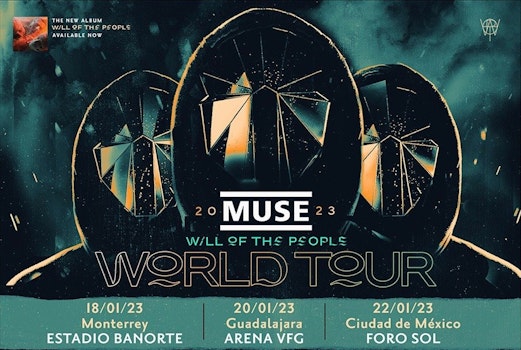 Muse anuncia fechas en México de su "Will Of The People World Tour" en 2023