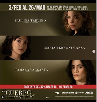 María Perroni Garza protagoniza "El cuerpo en que nací"