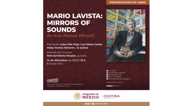 La Fonoteca Nacional invita a la presentación del libro "Mario Lavista: Mirrors of Sounds", de Ana Alonso-Minutti