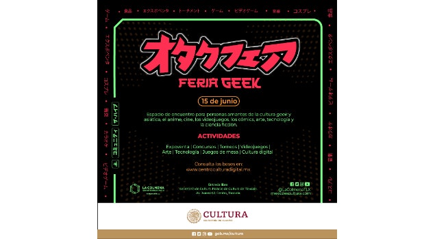 La Colmena y CCD invitan a la Feria Geek Vol. 3 y a la primera Feria Geek de Ciudad México Recibidos