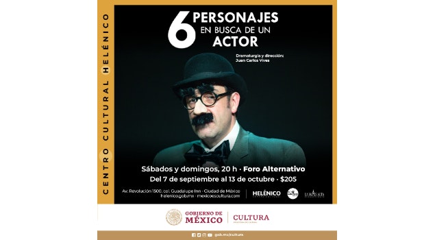 "Seis personajes en busca de un actor": Una humorística reflexión entre lo real y lo ficticio, en el Foro Alternativo del Centro Cultural Helénico