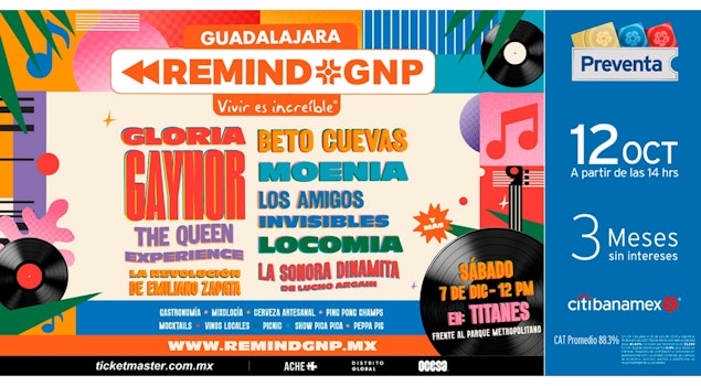 Remind GNP Guadalajara regresa este 2024 con un line up estelar