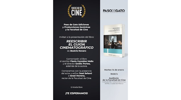 Beatriz Novaro presenta su libro "Reescribir el guión cinematográfico"