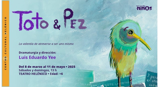 "Toto & Pez", una historia de amor y aceptación para toda la familia, llega al Centro Cultural Helénico