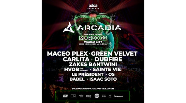 Conoce el cartel final del festival ARCADIA