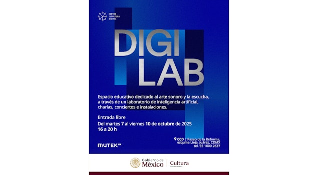El Centro de Cultura Digital será sede de la innovación durante Mutek Digi Lab