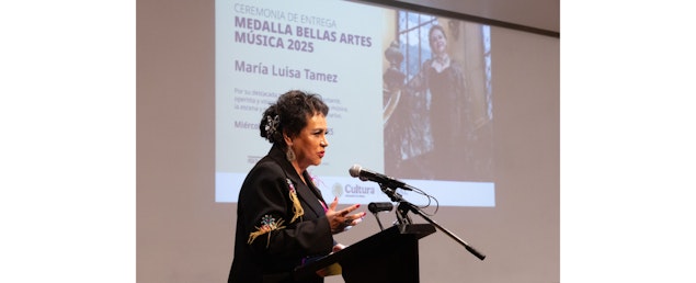 Otorgan la Medalla Bellas Artes 2025 en música a la mezzosoprano María Luisa Tamez
