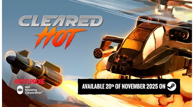 El nostálgico shooter de helicópteros "Cleared Hot" llega el 20 de noviembre