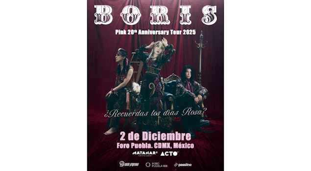 Boris regresa a México para celebrar 20 años de su disco "Pink"