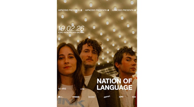 Hipnosis Presenta: Nation of Language en Foro Indie Rocks! 19 de febrero de 2026