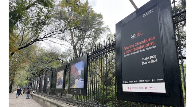 Se inauguró la exposición “Estudios Churubusco y sus trabajadores. 80 años materializando historias” en las rejas del Bosque de Chapultepec