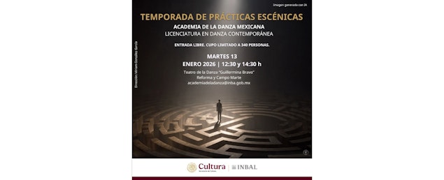 La Academia de la Danza Mexicana presenta su Temporada de Prácticas Escénicas 2026