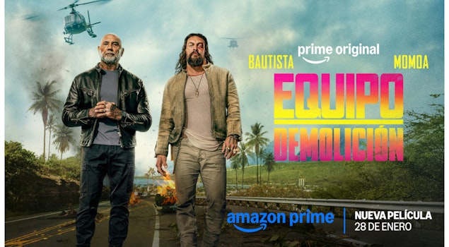 Prime Video comparte el tráiler oficial de la película "Equipo Demolición", protagonizada por Jason Momoa y Dave Bautista