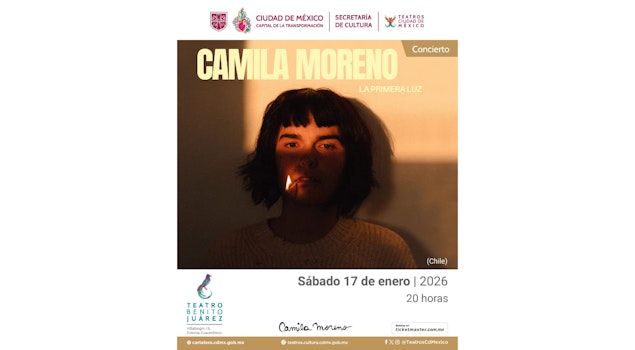 Camila Moreno presenta "La Primera Luz" el 17 de enero en el Teatro Benito Juárez