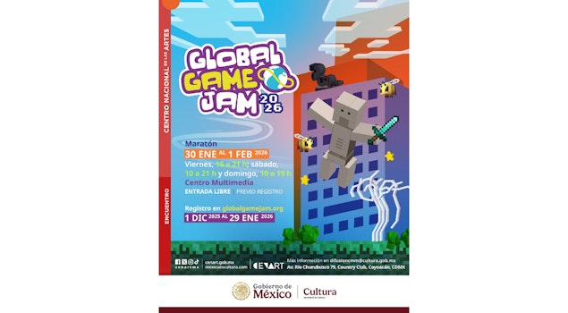 Todo listo para el Global Game Jam 2026 en el Centro Multimedia del Cenart