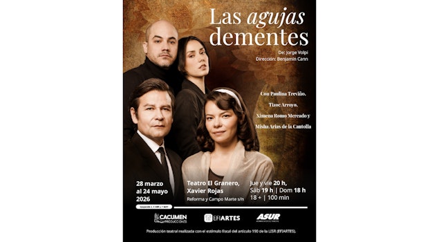Las agujas dementes, de Jorge Volpi, llega al Teatro El Granero Xavier Rojas