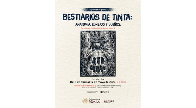 En “Bestiarios de tinta: anatomía, espejos y sueños” confluyen la imaginación y el arte en la Biblioteca Vasconcelos